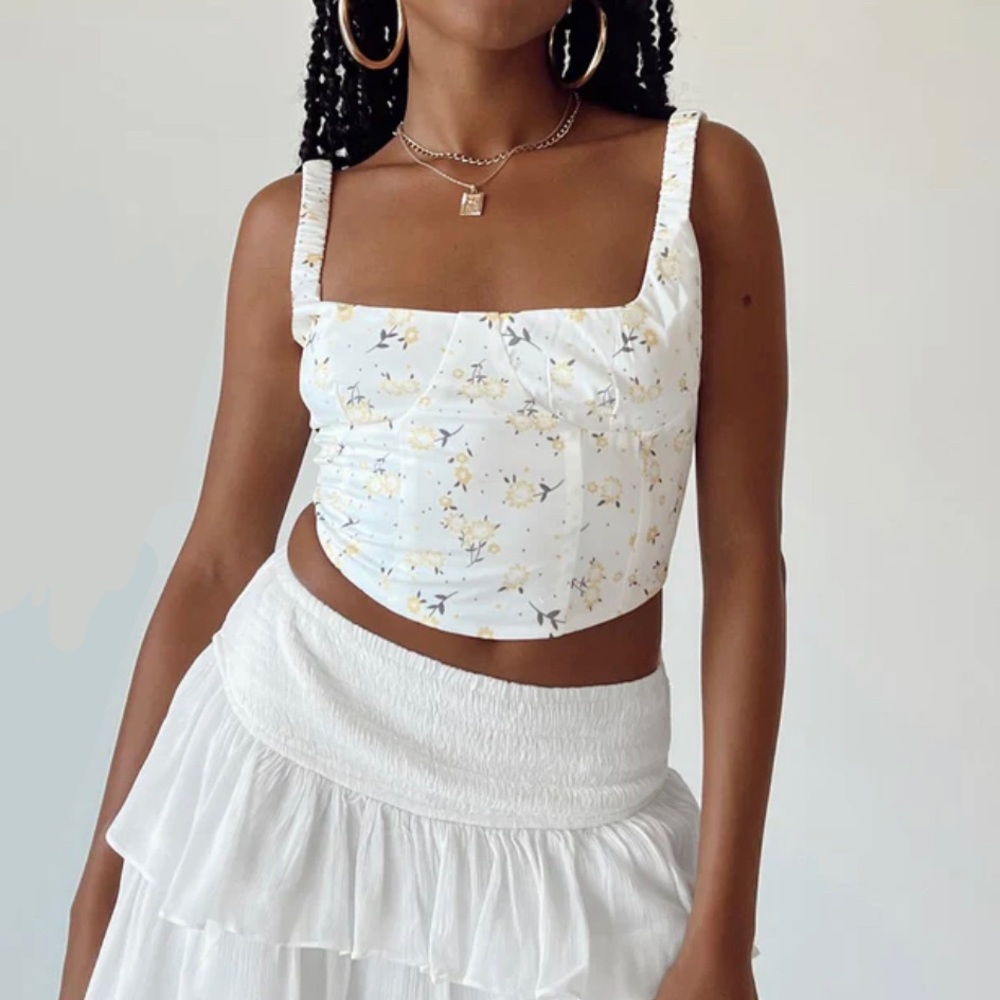 NWT Princess Polly Cosette Top White